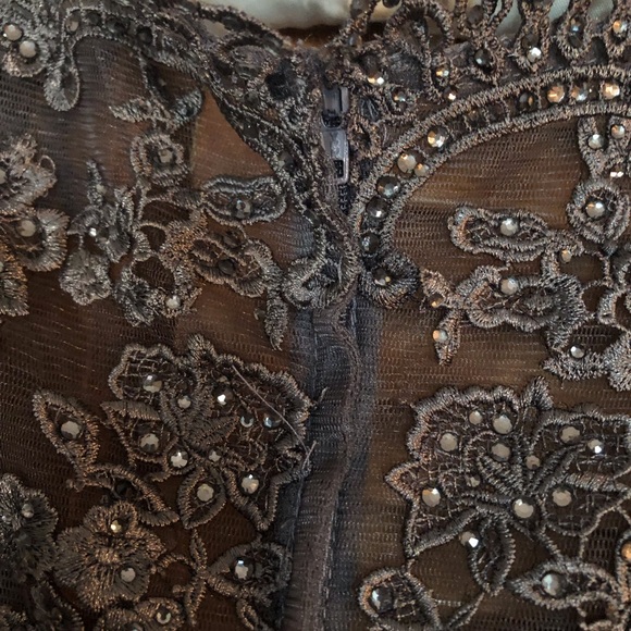 La Femme gray evening/MOB gown - Picture 5 of 12